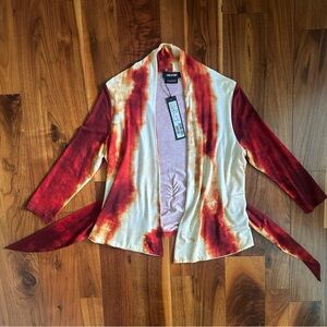 NWT Isabel de Pedro Tie Dye Cardigan; Size 8 (Fits like Small)